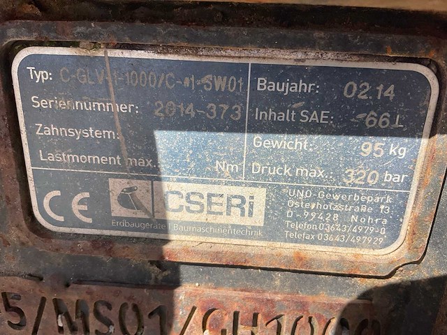 2014 cseri c-glv-1-1000 graafbak sw01 - afbeelding 7 van  7