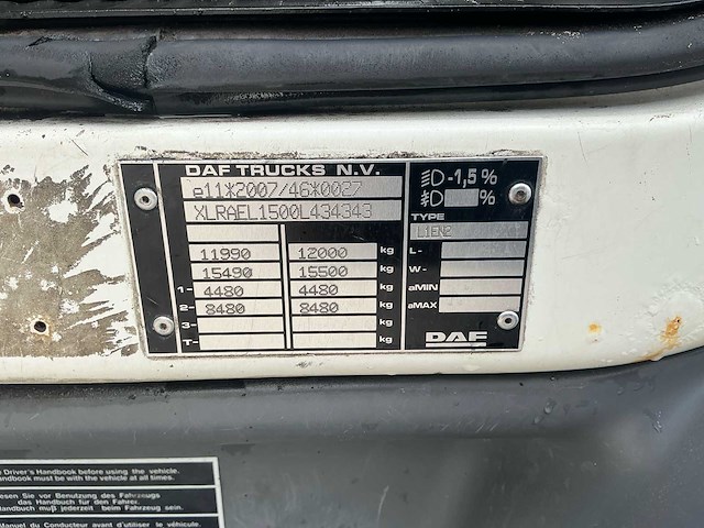 2014 daf lf 210 fa vrachtwagen - afbeelding 69 van  74
