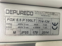 2014 depureco fox 5.5p 100 lt verrijdbare industriële stofzuiger - afbeelding 2 van  10