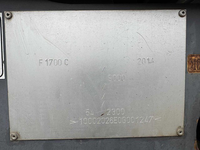 2014 dynapac f1700c asfalteermachine - afbeelding 3 van  6