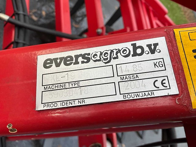 2014 evers burma kl-19/570 cultivator - afbeelding 2 van  11