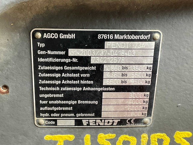 2014 fendt 718 scr vierwielaangedreven landbouwtractor - afbeelding 17 van  24