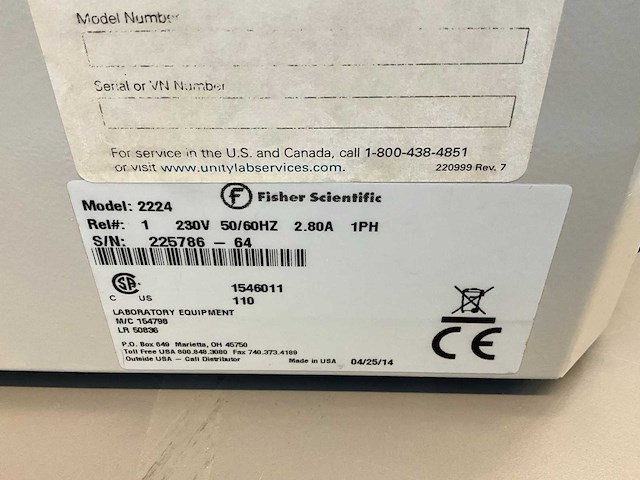 2014 fisher scientific isotemp 2224 waterbad - afbeelding 7 van  7