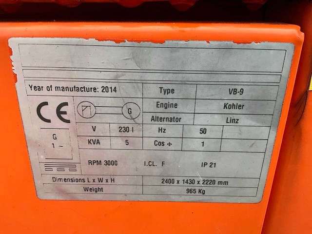 2014 generac mobile products vb-9 lichtmast aggregaat aanhangwagen - afbeelding 14 van  23