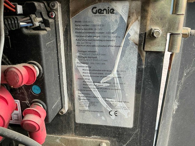 2014 genie gs-4069dc hoogwerker - afbeelding 13 van  20