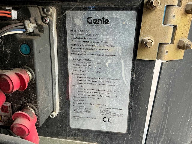2014 genie gs-4069dc hoogwerker - afbeelding 17 van  32