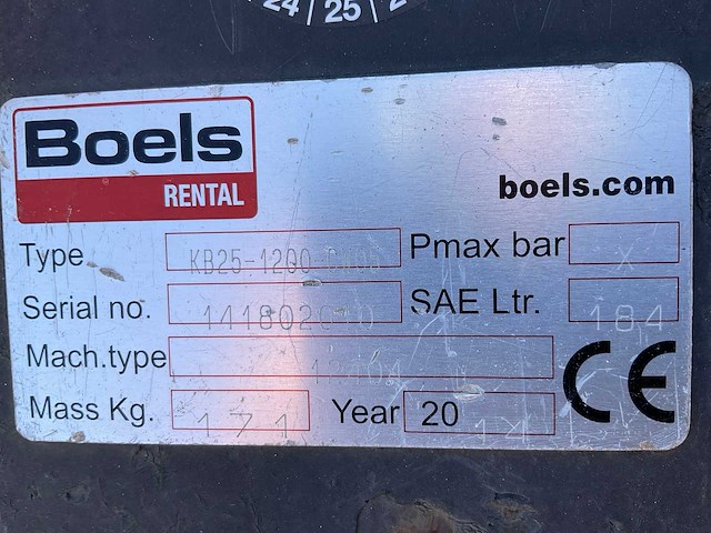 2014 gp equipment kb25-1200 graafbak cw05 - afbeelding 6 van  6