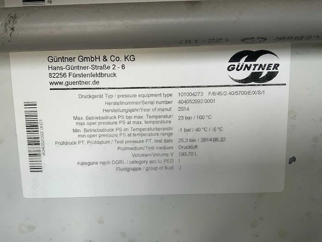 2014 güntner s-ghv 090.3a/2x3-l(s).e condensor (c) - afbeelding 6 van  6