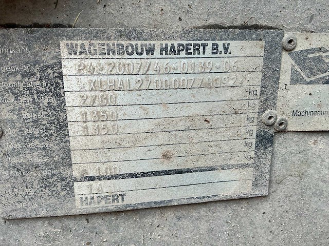 2014 hapert al ta 302 aanhangwagen - afbeelding 10 van  18