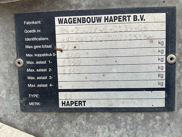 2014 hapert ta aanhangwagen - afbeelding 6 van  14