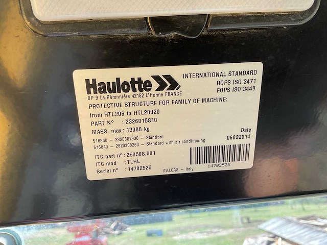 2014 haulotte htl3614 verreiker - afbeelding 12 van  18
