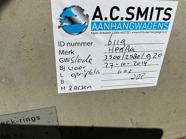 2014 henra aanhangwagen - afbeelding 8 van  16