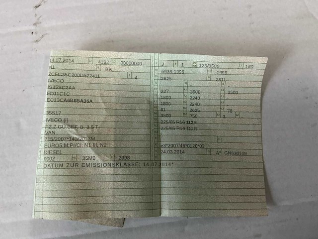 2014 iveco daily r 3.0 bedrijfswagen - afbeelding 20 van  27