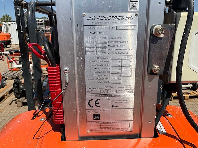 2014 jlg 20mvl hoogwerker / personenlift - afbeelding 11 van  19