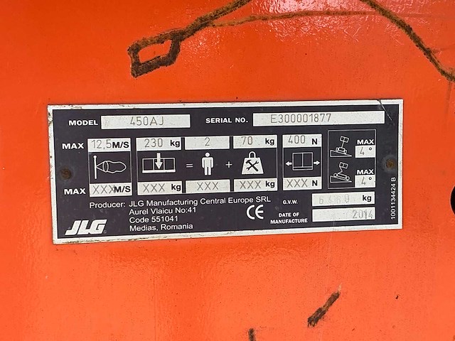 2014 jlg 450aj hoogwerker - afbeelding 16 van  24