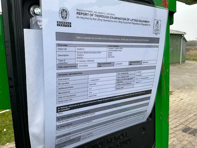 2014 jlg 6rs hoogwerker - afbeelding 7 van  16