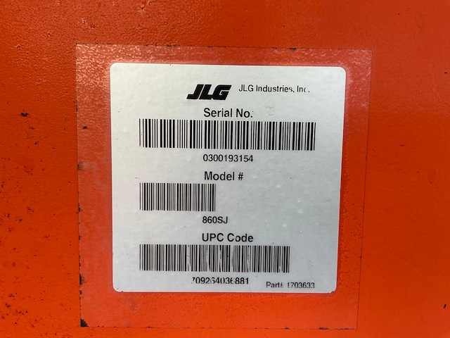 2014 jlg 860sj hoogwerker - afbeelding 33 van  40