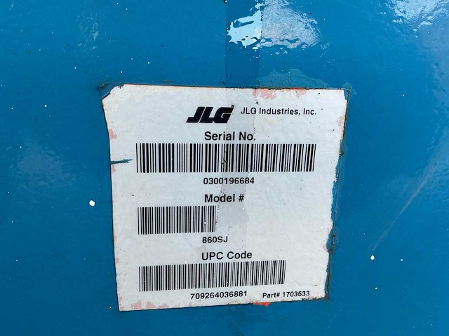 2014 jlg 860sj hoogwerker - afbeelding 9 van  42