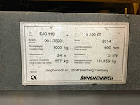 2014 jungheinrich ejc 110 palletstapelaar - afbeelding 6 van  14