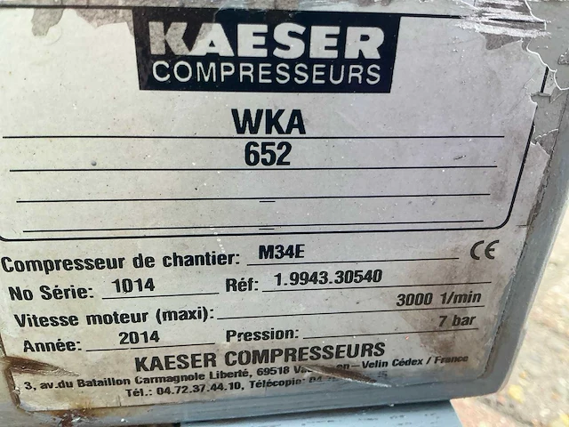 2014 kaeser m34e luchtcompressor - afbeelding 6 van  14
