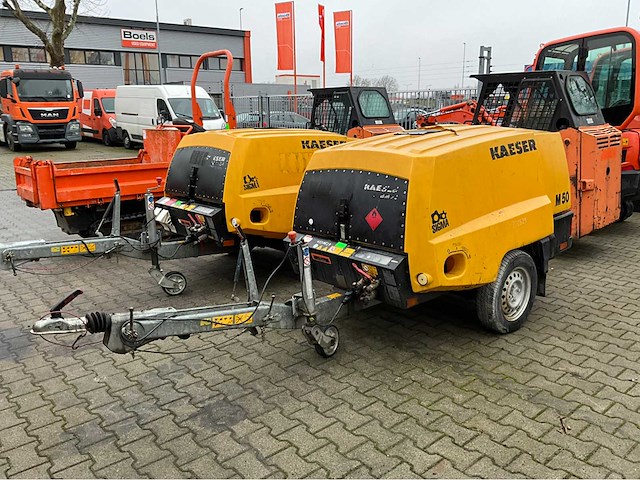 2014 kaeser m50 pe luchtcompressor aanhangwagen - afbeelding 1 van  25