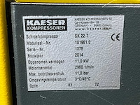2014 kaeser sk22t schroefcompressor - afbeelding 5 van  5