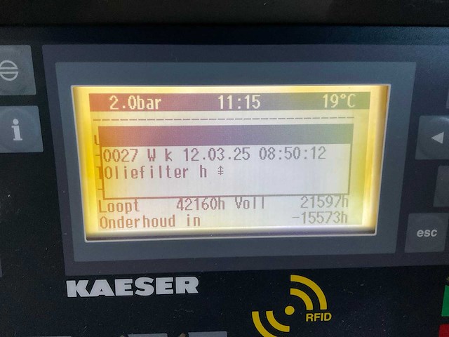 2014 kaeser sk22t schroefcompressor - afbeelding 7 van  9