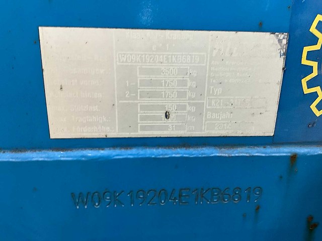 2014 klaas k21/31 tsr aanhangerkraan - afbeelding 16 van  16