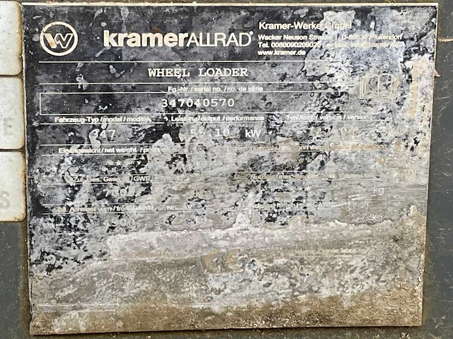 2014 kramer allrad 1150 347-04 wiellader 4x4 - afbeelding 18 van  22