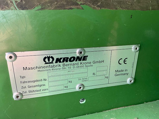 2014 krone comprima cf 155 xc balenpers/foliewikkelaar - afbeelding 35 van  38