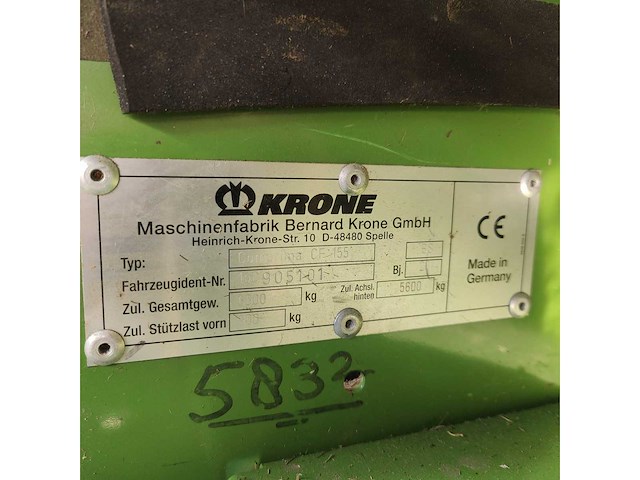 2014 krone comprima cf 155xc ronde balen pers met wikkelaar - afbeelding 48 van  53