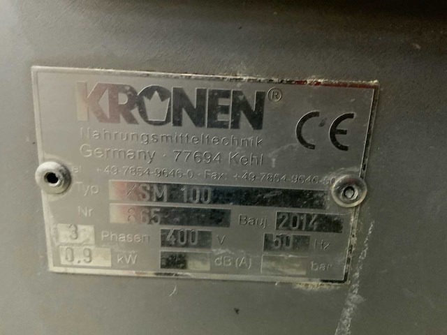 2014 kronen ksm 100 groentesnijmachine - afbeelding 7 van  7