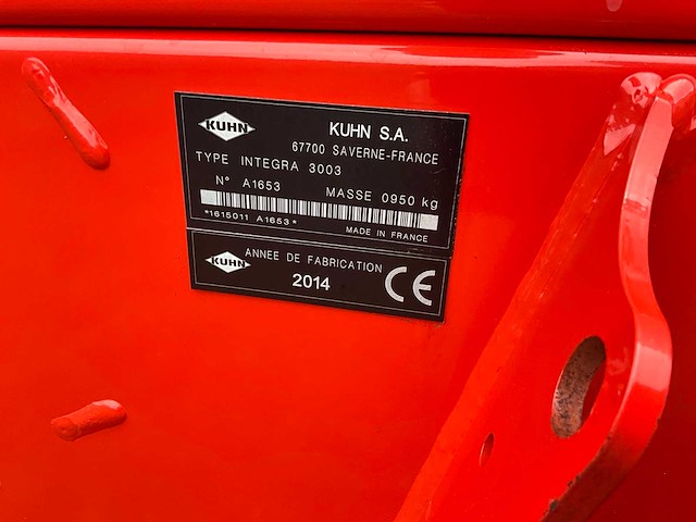 2014 kuhn integra 3003 zaaimachine - afbeelding 18 van  25