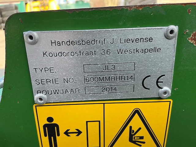 2014 lievense jl3 graszaad opraapdoek - afbeelding 7 van  7