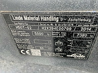 2014 linde h50 evo vorkheftruck - afbeelding 18 van  25