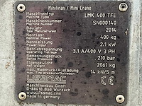 2014 lissmac lmk400 tfe+ehs-4/s6 lijmkraan - afbeelding 19 van  26