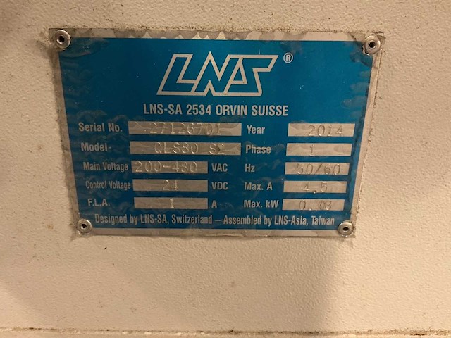 2014 lns quick load servo 80s2 stangenlader - afbeelding 8 van  8