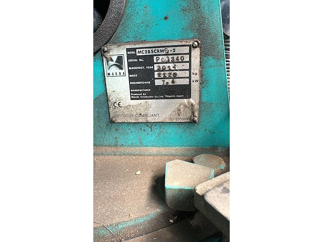 2014 maeda mc 285 crme-2 mini rupsband kraan - afbeelding 2 van  7