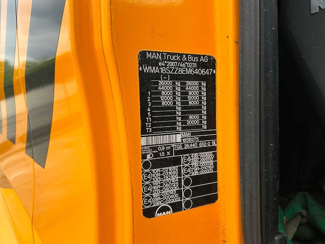 2014 man tgs 26.440 haakarm vrachtwagen - afbeelding 59 van  63