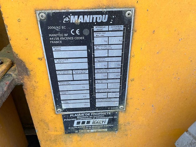 2014 manitou 150 aetn hoogwerker - afbeelding 24 van  24