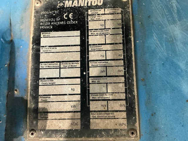2014 manitou 200atj hoogwerker 4x4 - afbeelding 25 van  32