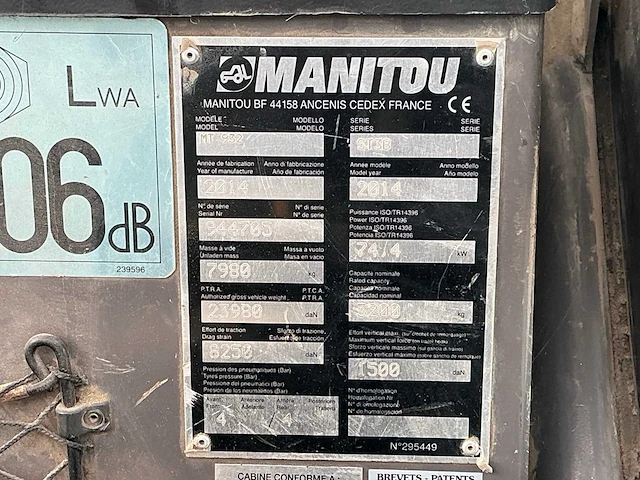 2014 manitou mt932 verreiker - afbeelding 8 van  16