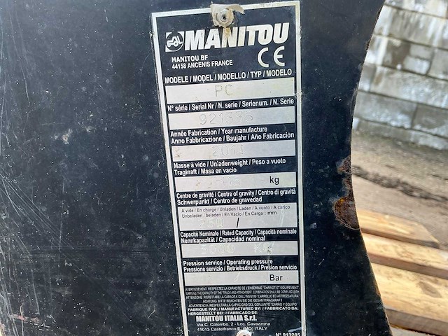 2014 manitou pc jip 5000kg voorzetapparatuur - afbeelding 5 van  11