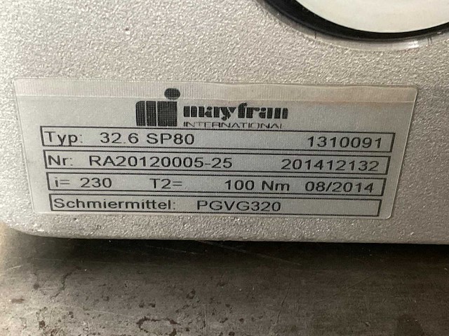 2014 mayfran 32.6 sp80 partij elektromotor met reductor - afbeelding 6 van  8
