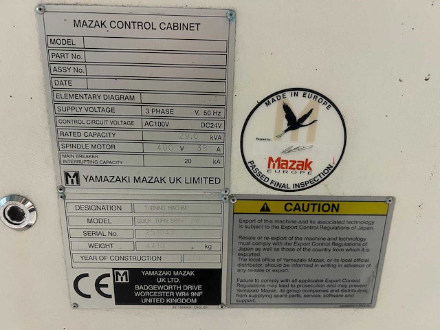2014 mazak quick turn smart 200 cnc-draaibank - afbeelding 11 van  23
