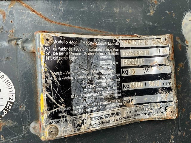 2014 merlo tre emme gz450.pre.cdc voorzet hijshaak - afbeelding 7 van  7