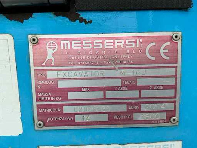 2014 messersi m-16u minigraafmachine - afbeelding 18 van  21