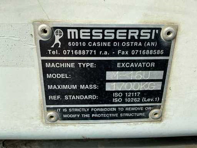 2014 messersi m-16u minigraafmachine - afbeelding 19 van  21