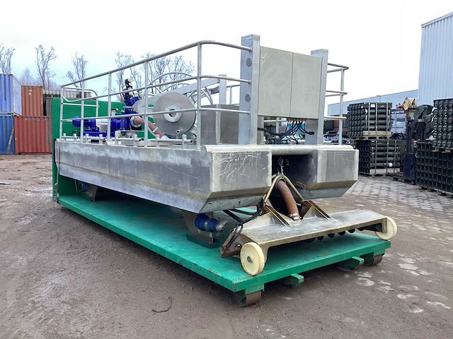2014 meta coque strongall drijvend platform voor lagunefiltratie; op haakarm transportframe - afbeelding 2 van  12