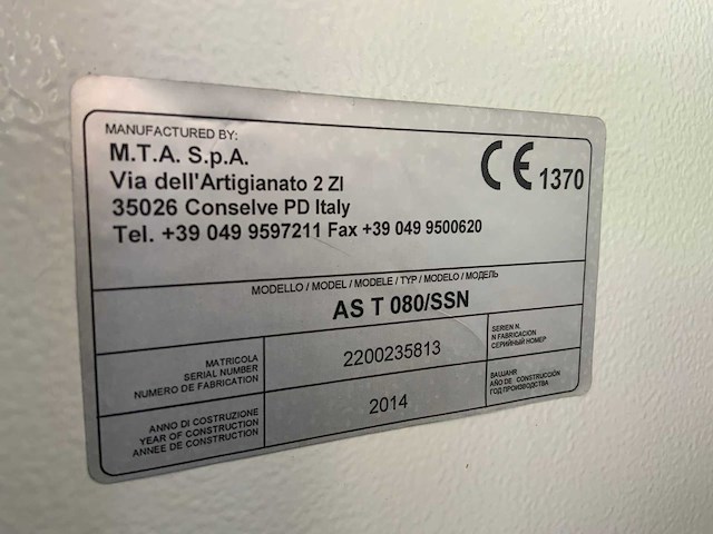 2014 mta chiller met luchtbehandelingskast - afbeelding 9 van  9